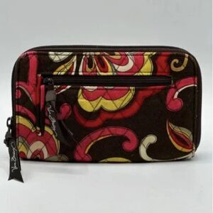Vera Bradley Puccini Zip Around Wallet retired Passport Organizer